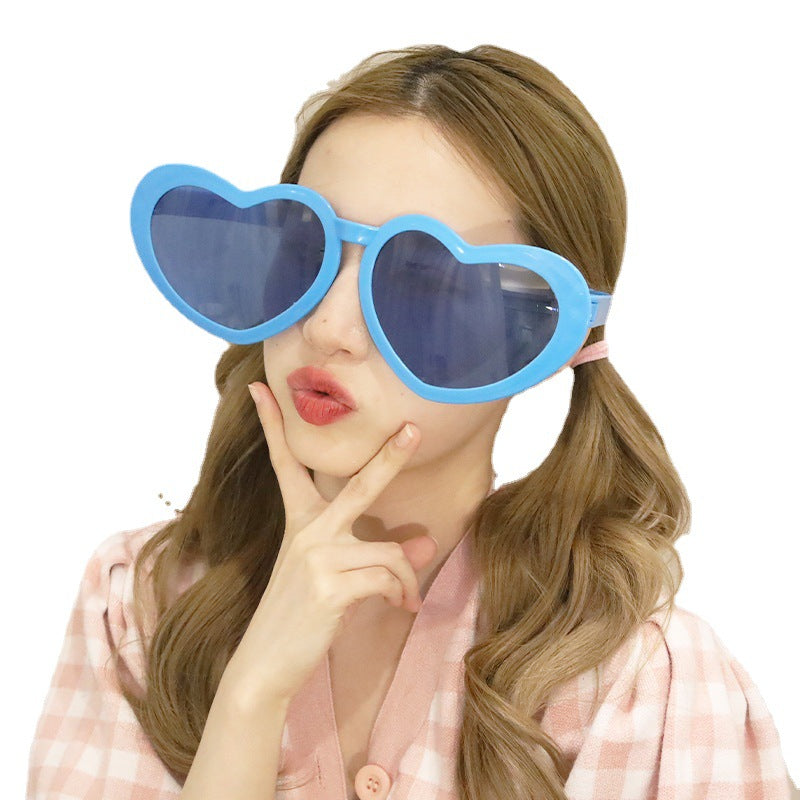 Wholesale ABS Cute Heart Personality Exaggerated Funny Party Birthday Glasses
